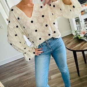 Zara Polka Dot Blouse